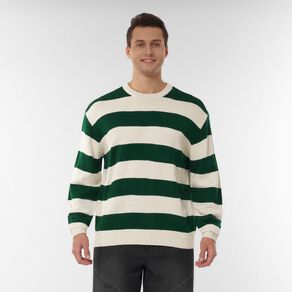 Garage Men's Crewneck Striped Pullover
