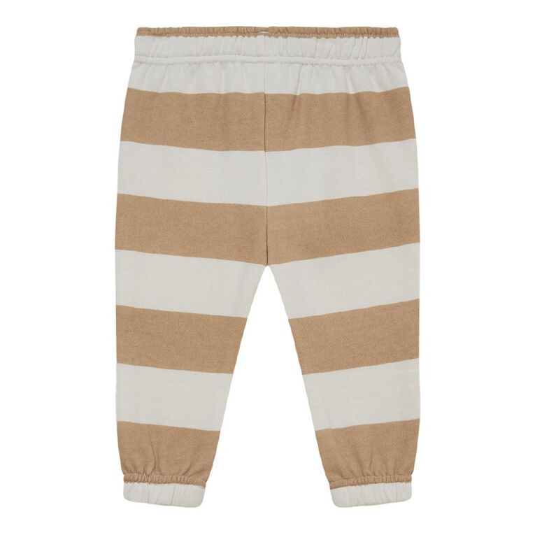 Young Original Babies' Printed Trackpants, Brown Mid STRIPE, hi-res