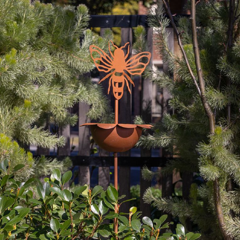 Northcote Pottery Bee Stake with Bird Feeder, , hi-res