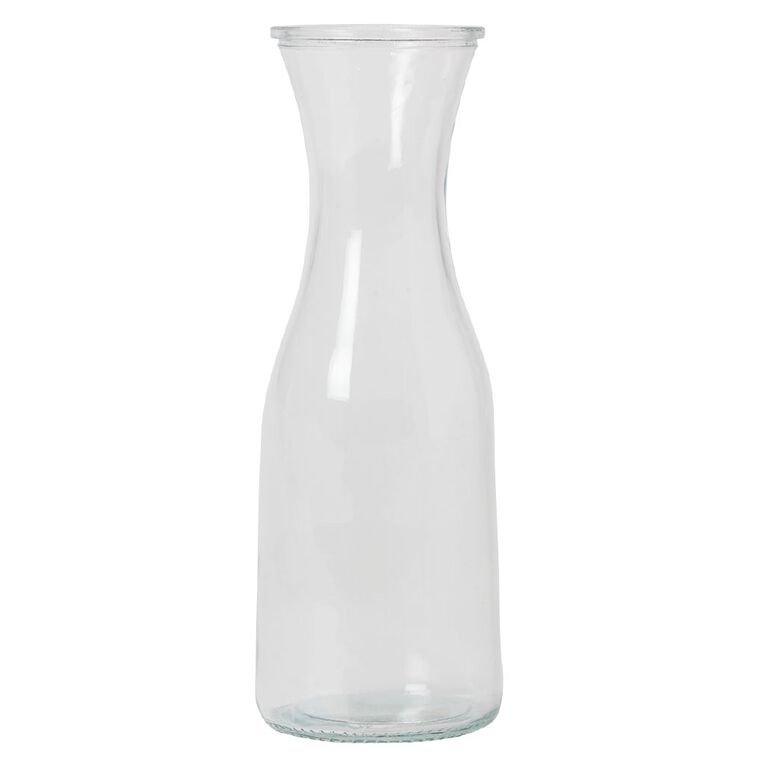 Living & Co Glass Carafe Clear 1L, , hi-res