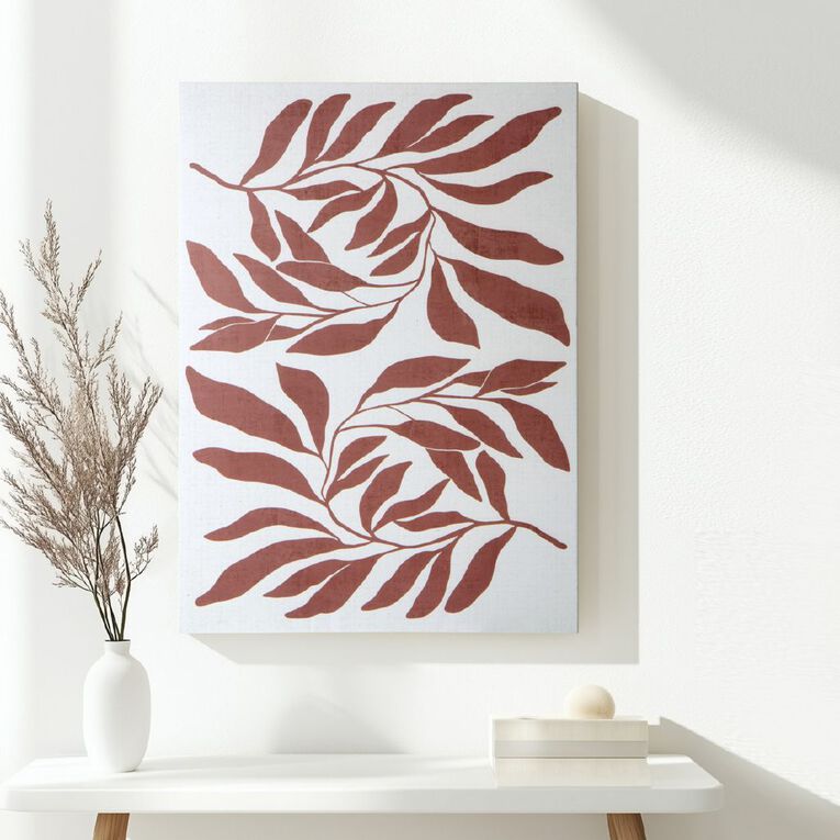 Happy Frames Wall Art Canvas Urban Leaves 97x70cm, , hi-res