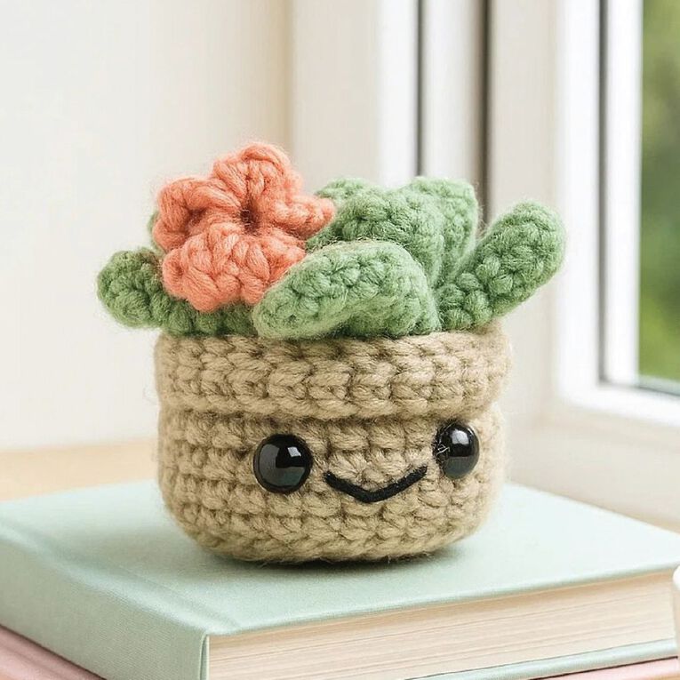 Craft Maker Cute Crochet Plants Kit, , hi-res