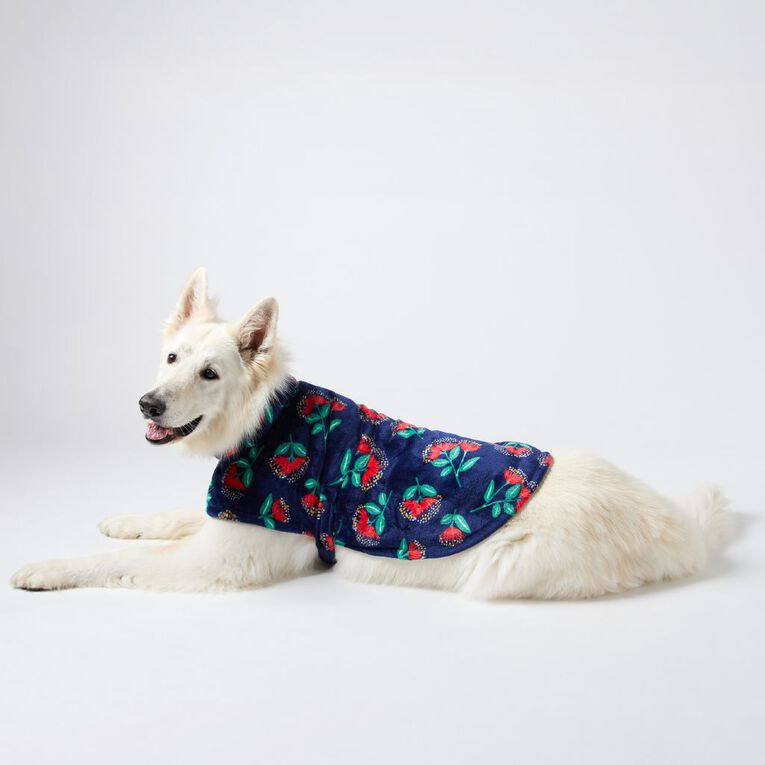 Petzone Soft Fleece Pet Coat Blue 2XL