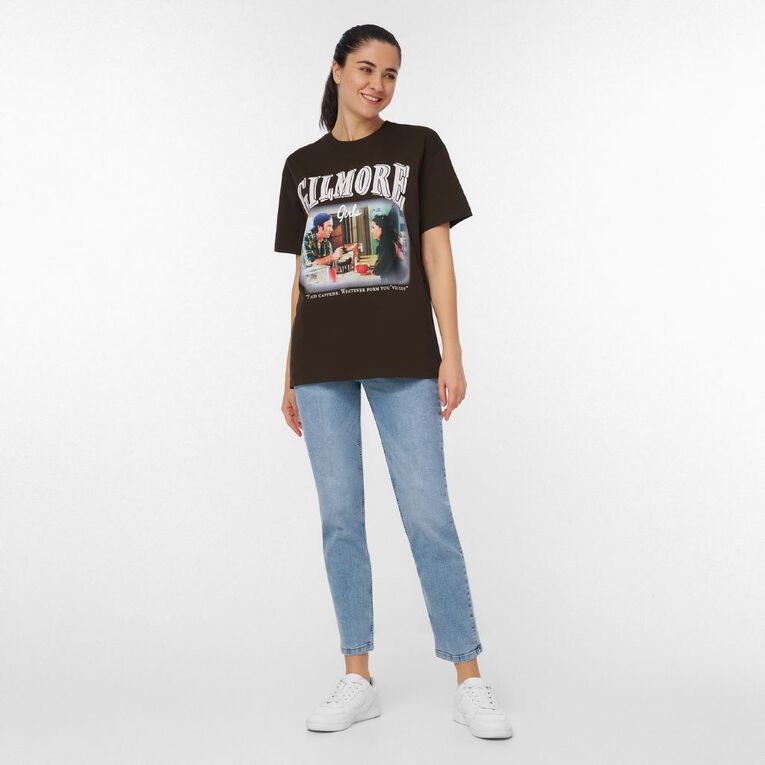 Gilmore Girls Women's Tee, Brown Dark, hi-res