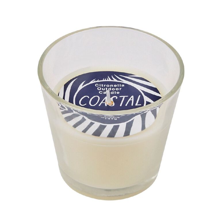 Living & Co Coastal Citronella Jar Candle 9 x 8cm, , hi-res
