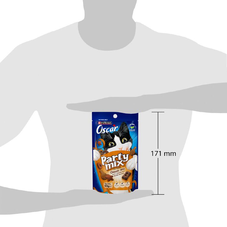 Oscar Party Mix Classics Cat Treats 60g, , hi-res
