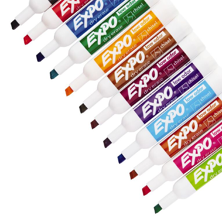 Expo Dry Erase Whiteboard Marker Chisel Tip Fashion Assorted 16 Pack, , hi-res