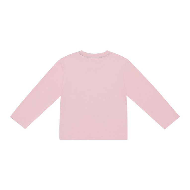Young Original Relaxed Fit Long Sleeve Printed Tee, Pink Light 25 SPORTS, hi-res