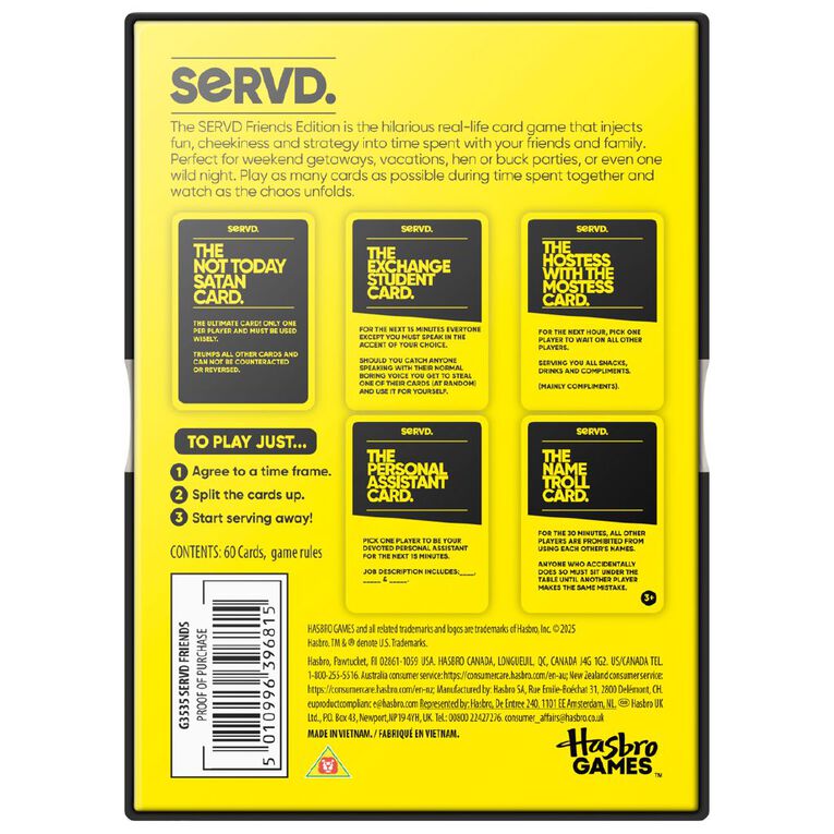 Hasbro Servd Friends Game, , hi-res