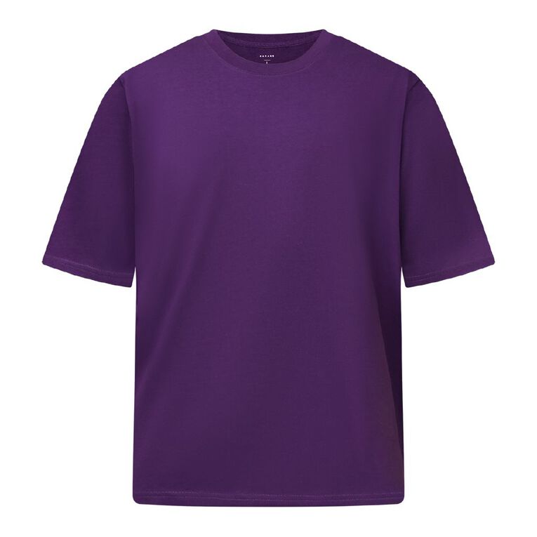 Garage Men's Heavyweight Boxy Tee, Purple Dark, hi-res