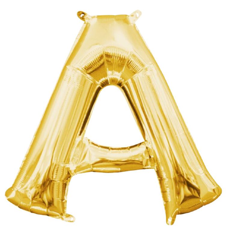 Anagram Small-Size Air Letter A Gold, , hi-res