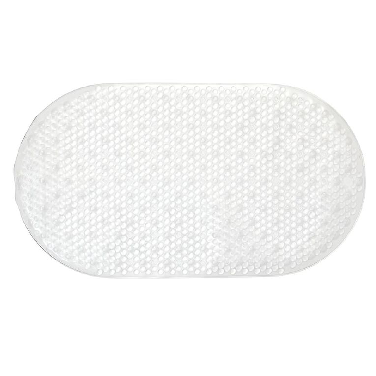 Living & Co Bath Mat Oblong Clear Clear The Warehouse