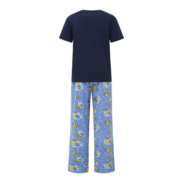 Minions Men's Jersey Pyjama Set, Blue Dark, hi-res