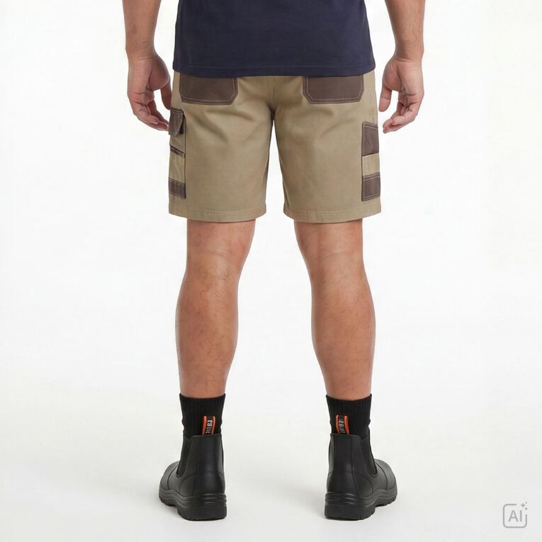 Rivet Men's Utility Shorts, Tan, hi-res