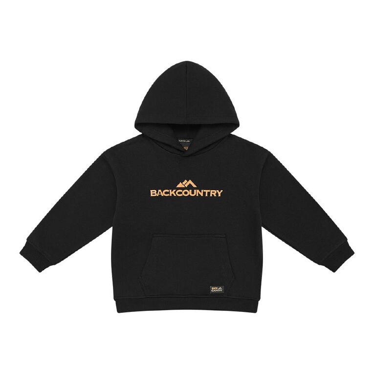 Back Country Kids' Printed Hoodie, Black, hi-res