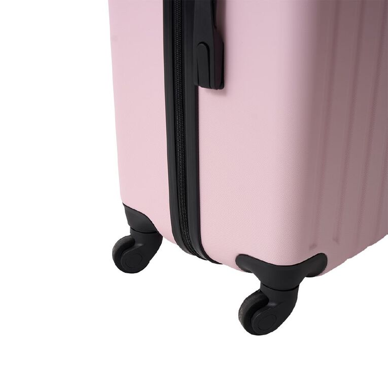 Living & Co Hard Textured Suitcases 2 Piece Set Pink, , hi-res