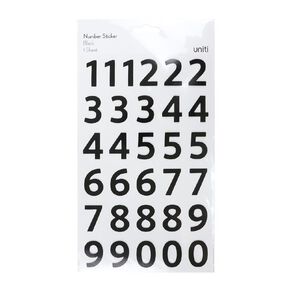 Uniti Numbers Black 1 Sheet