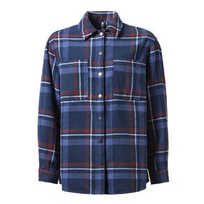 H&H Women's Brushed Felt Like Check Shacket