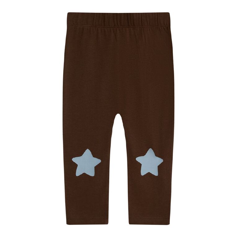 Young Original Babies' Print Leggings, Brown Dark, hi-res