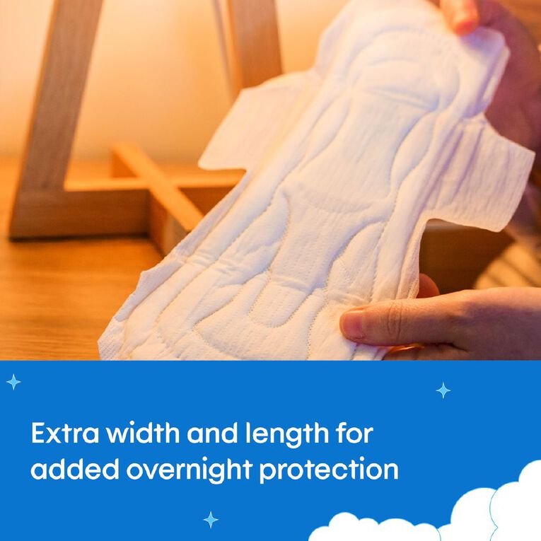 U By Kotex Overnight Ultra Thin Pads with Wings 10 Pack, , hi-res