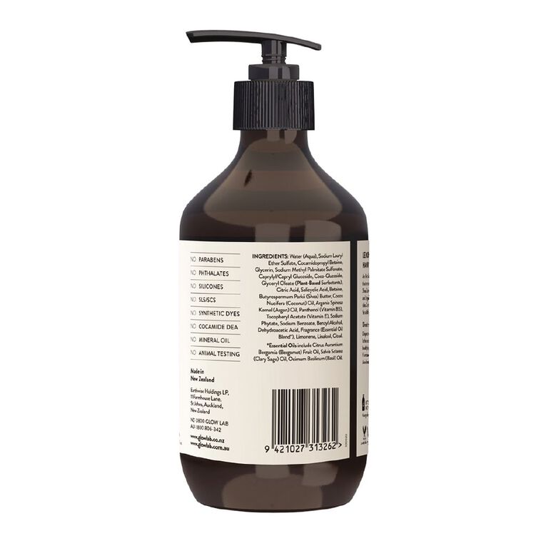 Glow Lab Antibacterial Lemongrass & Lime Hand Wash Pump 300ml, , hi-res