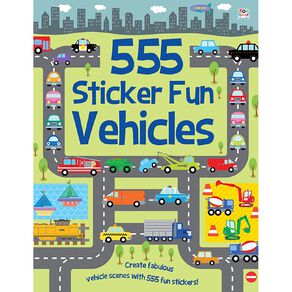 555 Sticker Fun: Vehicles