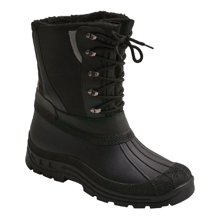 Active Intent Men's Axel Snow Boots, Black, hi-res