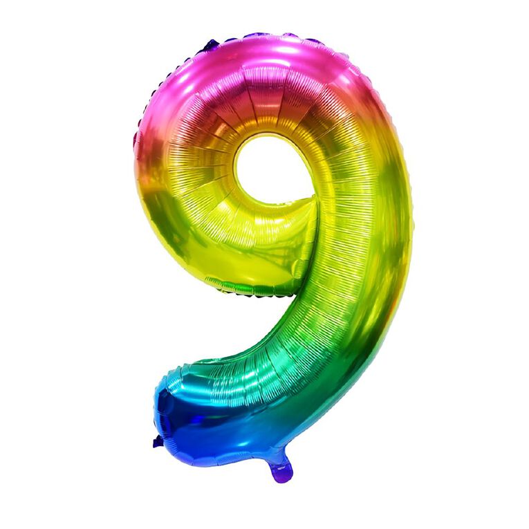 Party Inc Large Foil Balloon Number #9, , hi-res