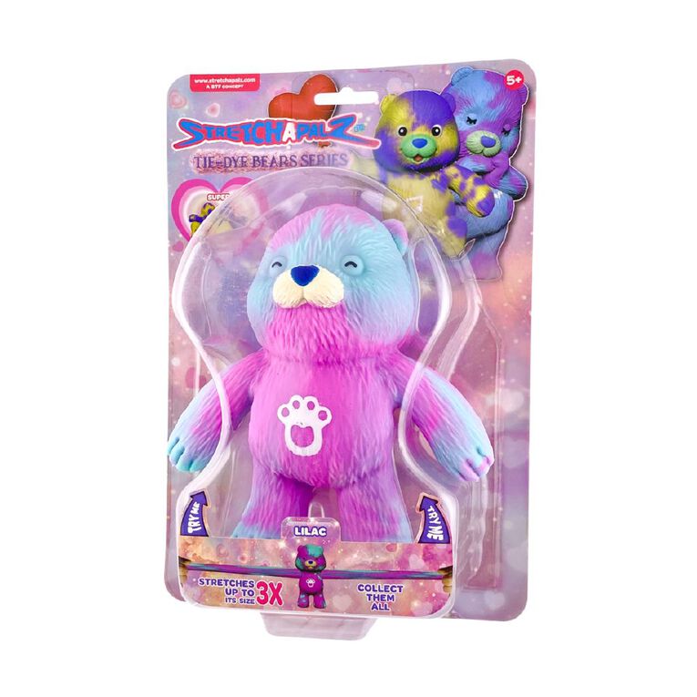Stretchapalz 14cm Tie Dye Bears Assorted, , hi-res