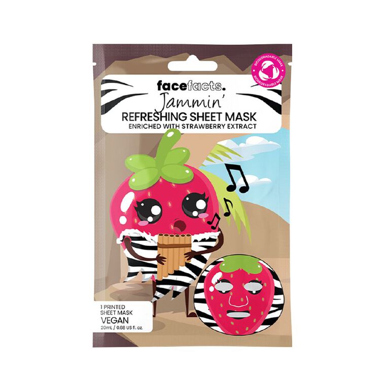 Face Facts Sheet Masks Jammin & Wild Berry, , hi-res