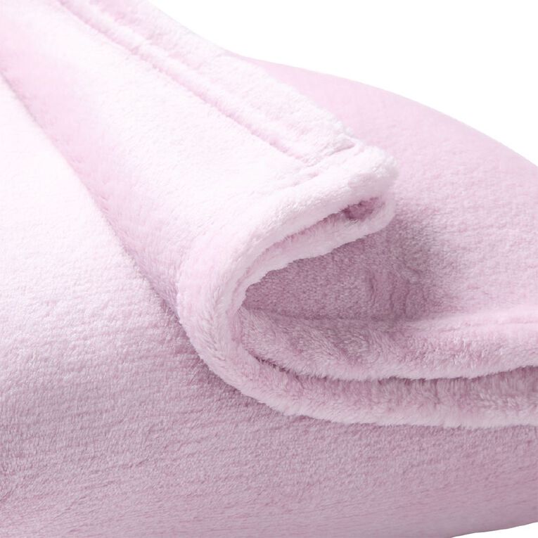 Living & Co Kids Plush Blanket Purple Mid Single, , hi-res