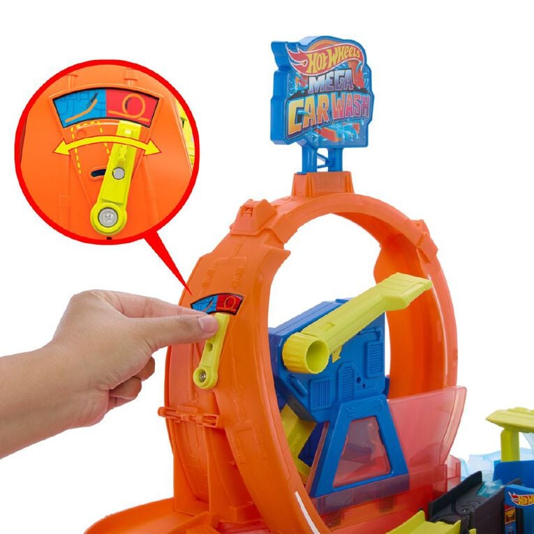 Hot Wheels City Mega Car Wash Playset, , hi-res
