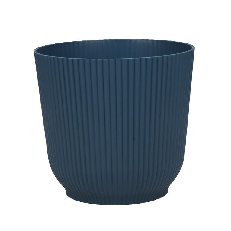Kiwi Garden Classic Rib Pot Rec Blue Mid 22cm, , hi-res