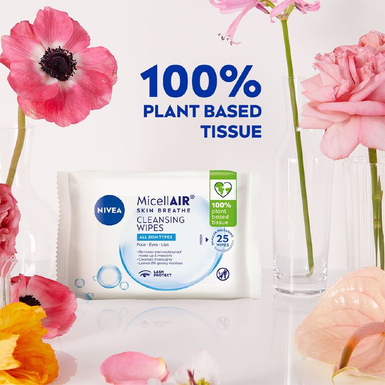 Nivea MicellAIR Biodegradable Cleansing Wipes, , hi-res