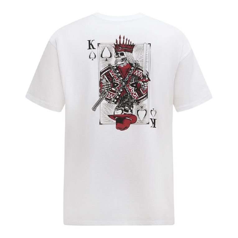 H&H Men's Relaxed Fit Graphic Tee, White, hi-res