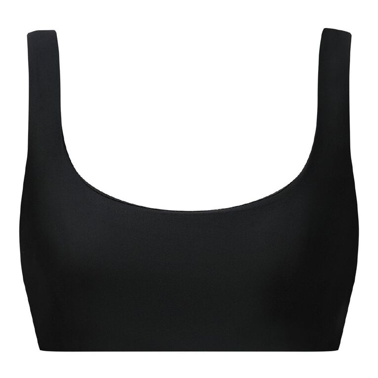 H&H Women's Scoop Top, Black, hi-res
