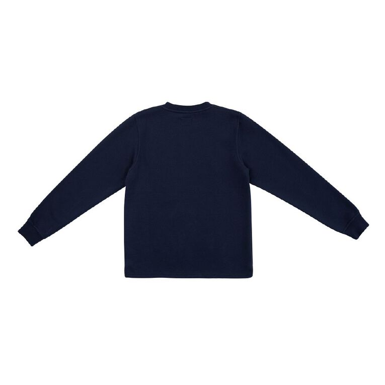 Schooltex Sumner School Tunic Sweatshirt with Badge, Navy, hi-res