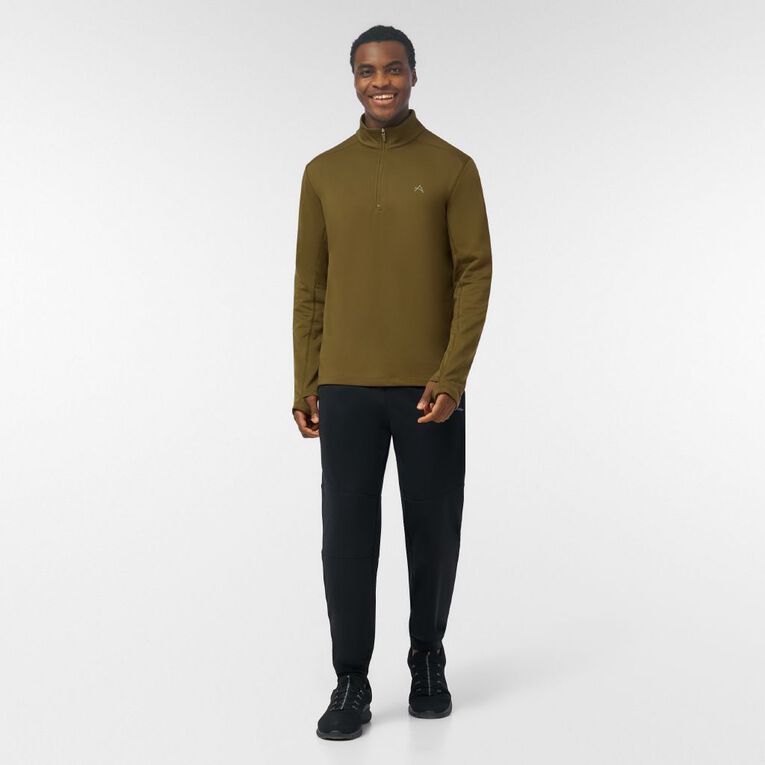 Active Intent Men's 1/4 Zip Sweatshirt, Green Dark, hi-res