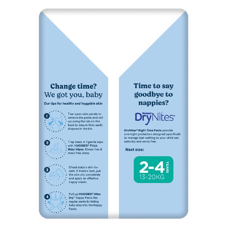 Huggies Ultra Dry Nappy Pants Junior Boy's Size 6 15+kg 12 Pack, , hi-res
