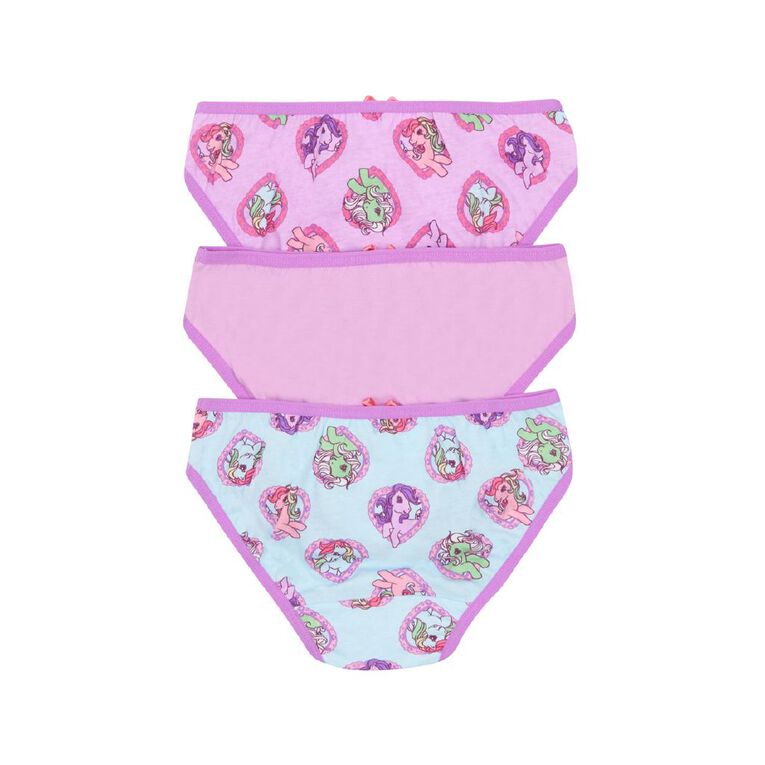 My Little Pony Girls' Briefs 3 Pack, Purple Light, hi-res