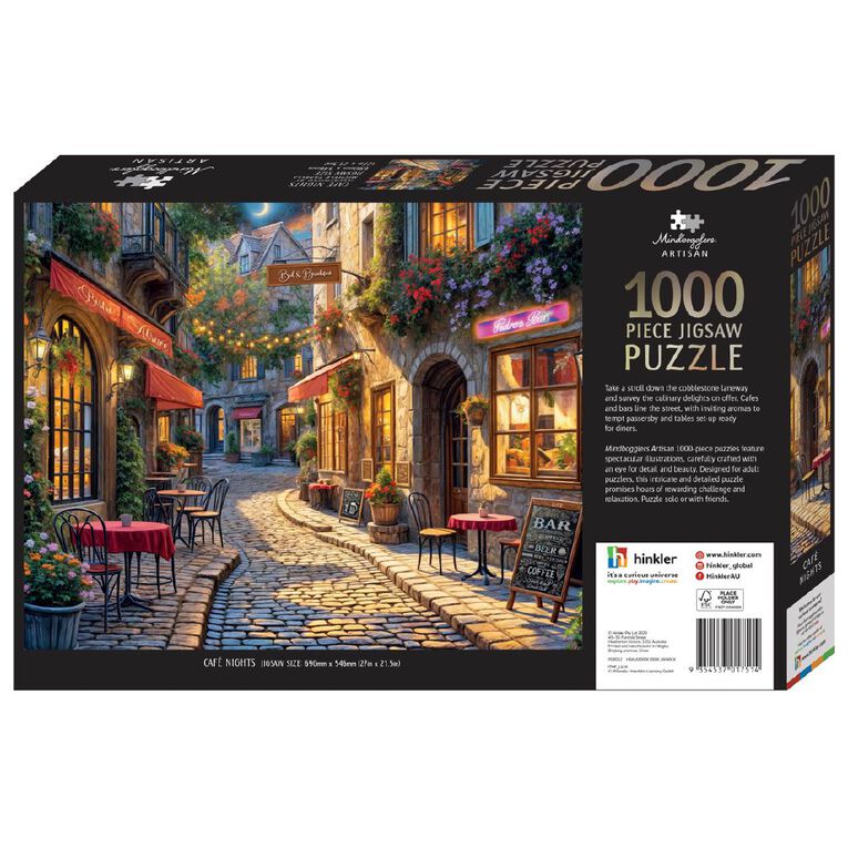 Mindbogglers Cafe Nights 1000 Piece Puzzle, , hi-res