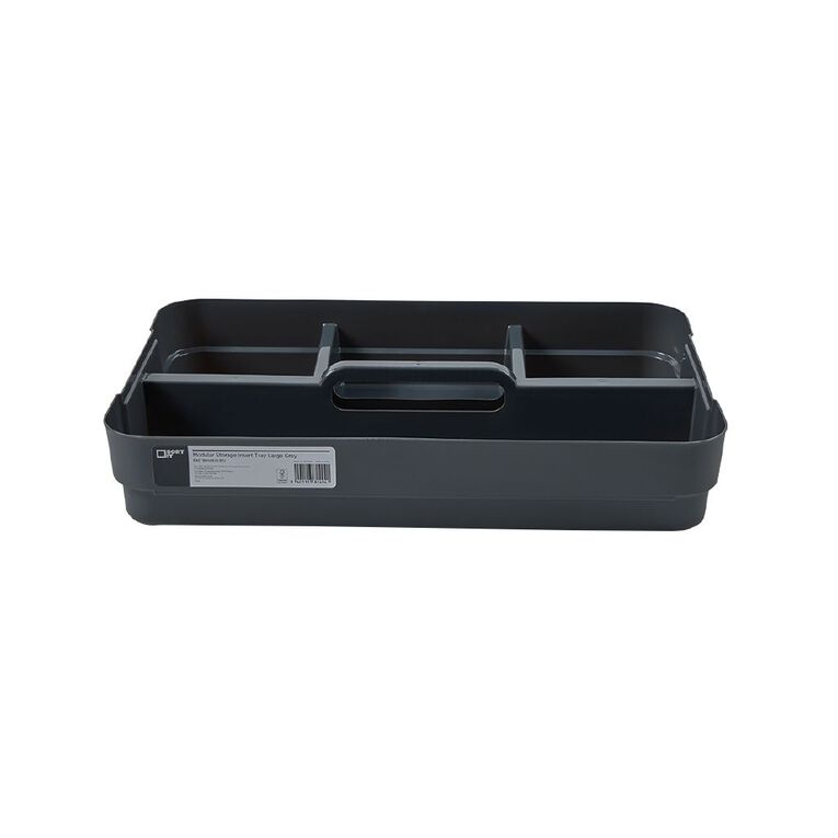 Sort It Modular Storage Large Insert Tray Grey, , hi-res