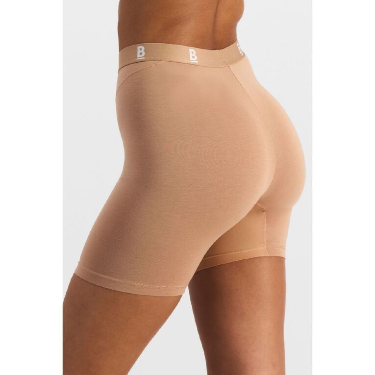 B FOR BONDS Women's Anti-Chafe Shorts, Beige, hi-res
