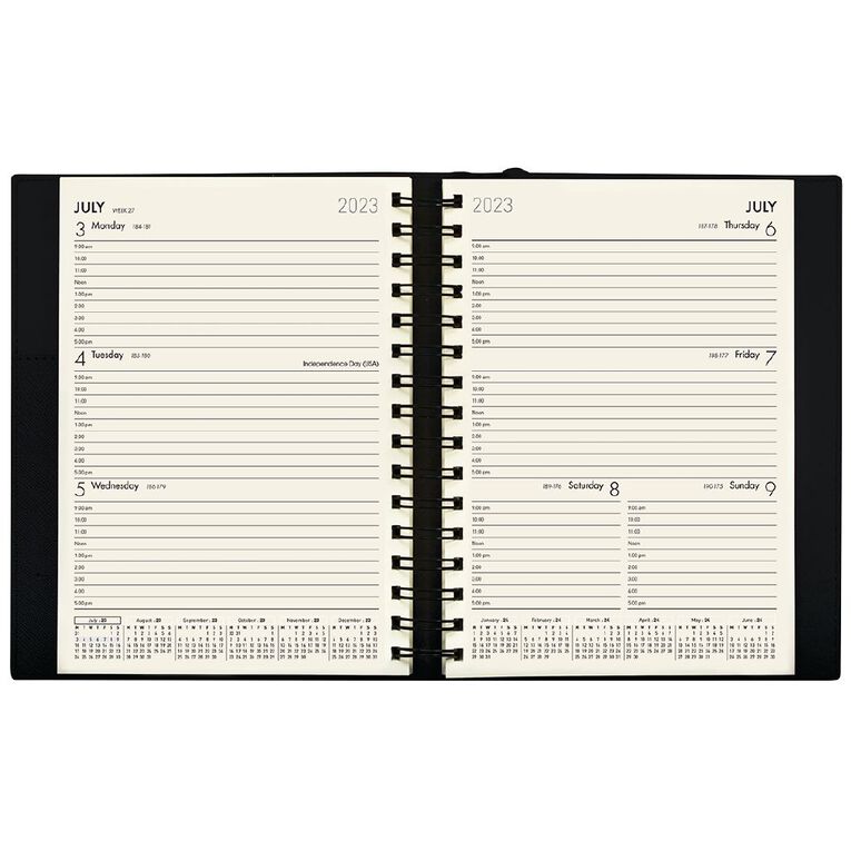 Collins 2025-26 Diary Mid Year Boston 3 Week to View A5 A5, , hi-res