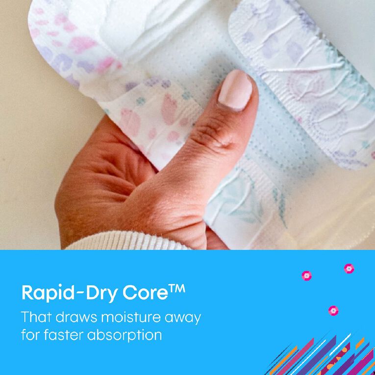 U By Kotex Designs Regular Ultrathin Winged Pads 22 Pack The Warehouse