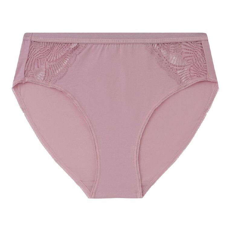 H&H Women's Hi-Cut Briefs, Pink, hi-res