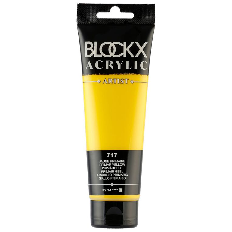 BLOCKX Acrylic Tube Primary Yellow 120ml, , hi-res