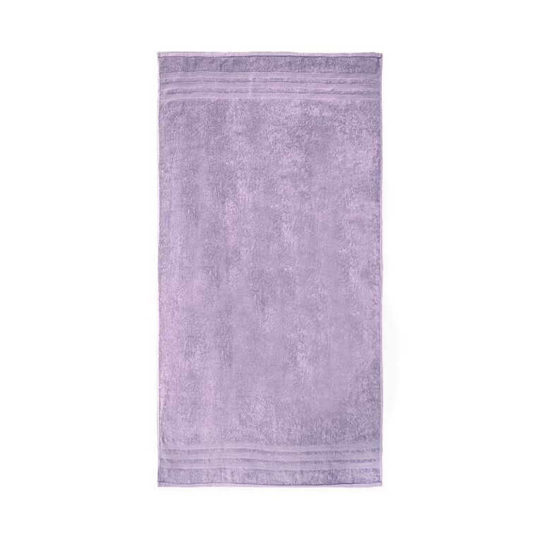 Living & Co Plush Plain Bath Towel Lilac, , hi-res