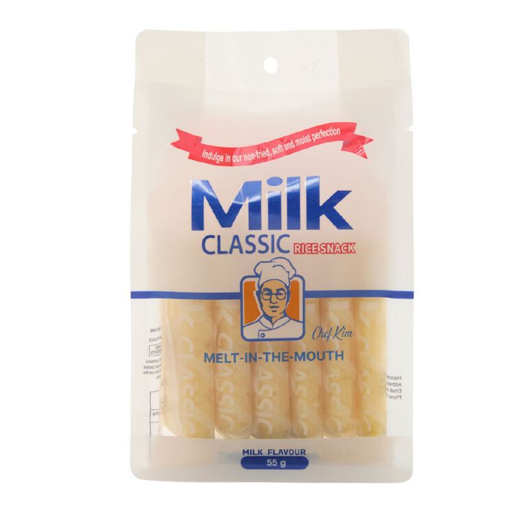 Chef Kim's Rice Crackers Milk Flavour 55g, , hi-res
