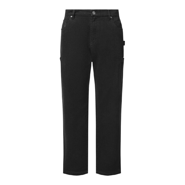 H&H Men's Relaxed Carpenter Pants, Black, hi-res